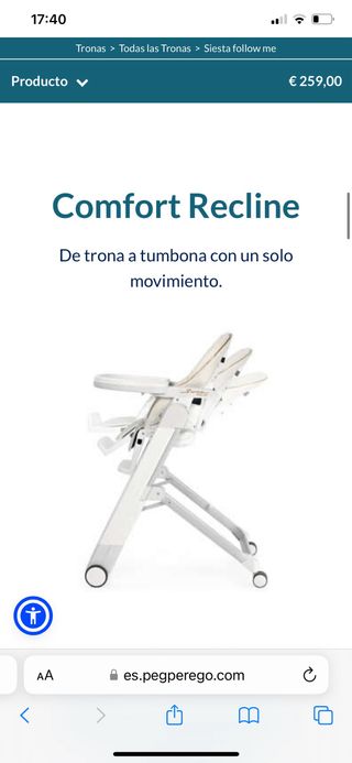 trona peg perego siesta