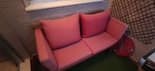 Sofá 3 plaza de jardín Regulable