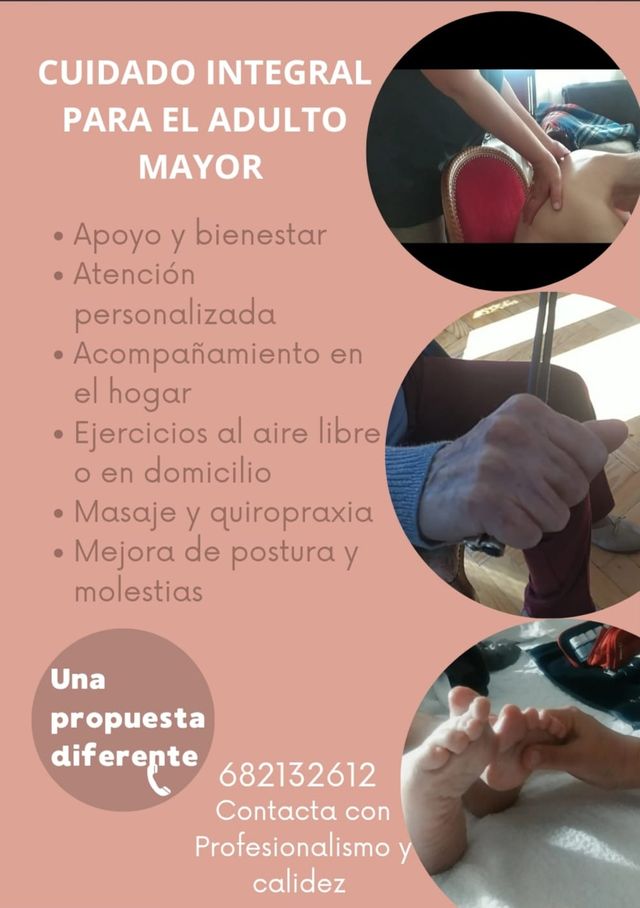 Adultos mayores,masaje, movilidad asistida 