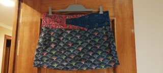 Minifalda ajustable y reversible 