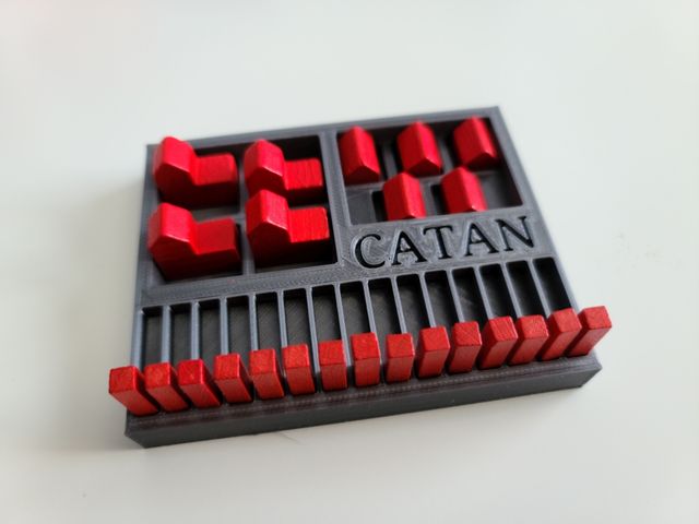 Caja para fichas del juego catan