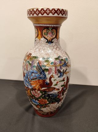 Jarrón chino de porcelana.