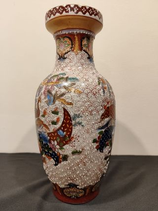 Jarrón chino de porcelana.