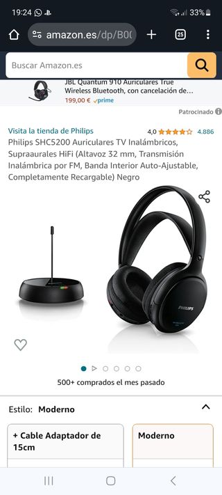 Auriculares TV Inalámbricos