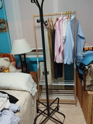 Perchero hierro negro