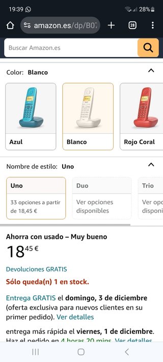 Gigaset A170 Teléfono Fijo