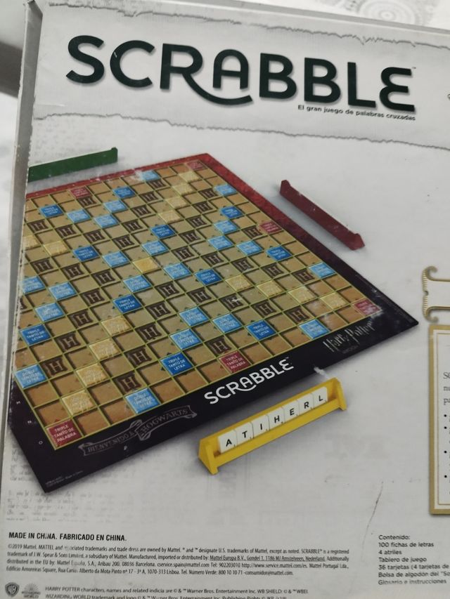 Scrabble Harry Potter palabras cruzadas