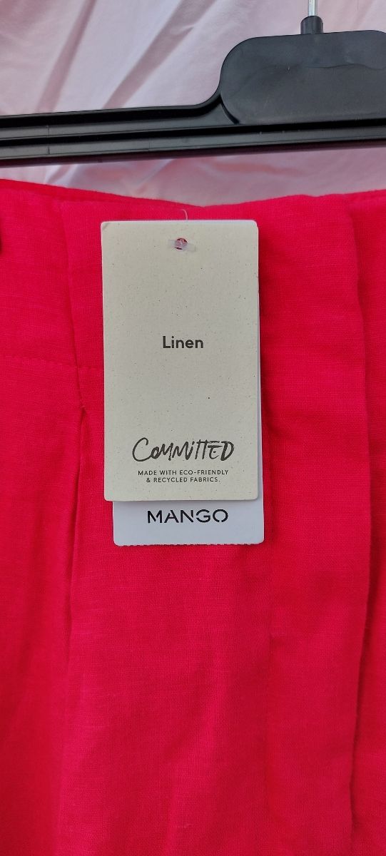 Pantalón/trousers Lino Mango S 36
