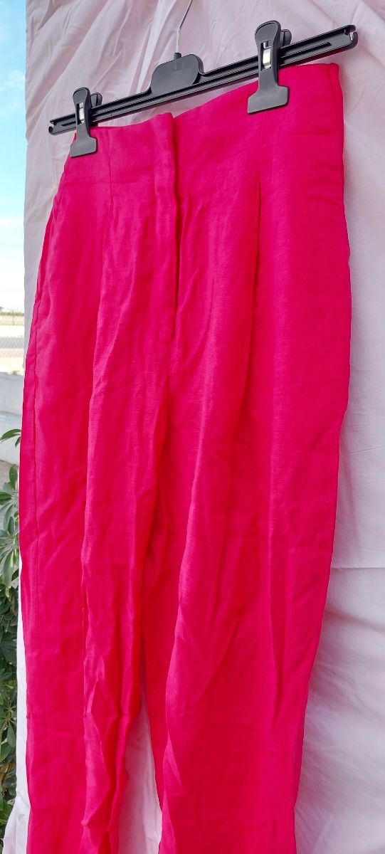 Pantalón/trousers Lino Mango S 36