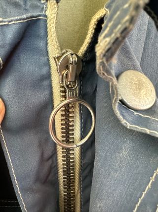 Chaquetón azul con cinturón BELSTAFF talla XL 