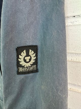 Chaquetón azul con cinturón BELSTAFF talla XL 