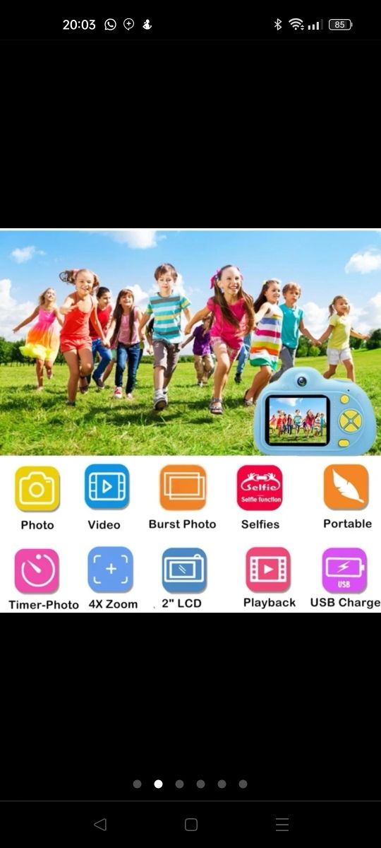 Cámara de fotos infantil nueva a estrenar