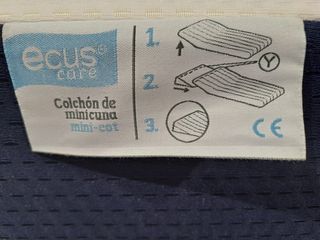 Colchón minicuna ecuscare 80x50
