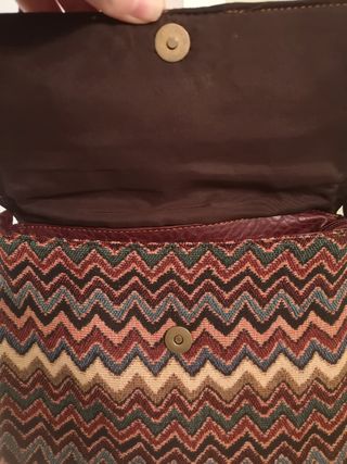 Bolso bandolera cuero étnico 