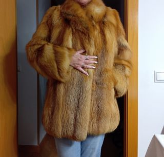 Abrigo piel Zorro rojo salvaje