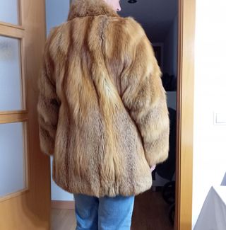 Abrigo piel Zorro rojo salvaje