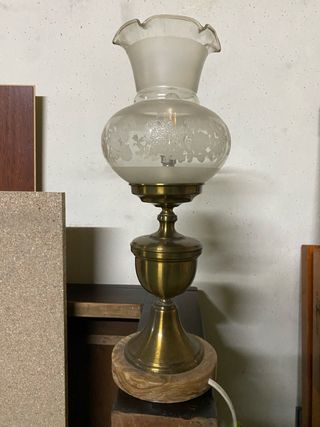 lampara de mesa cristal