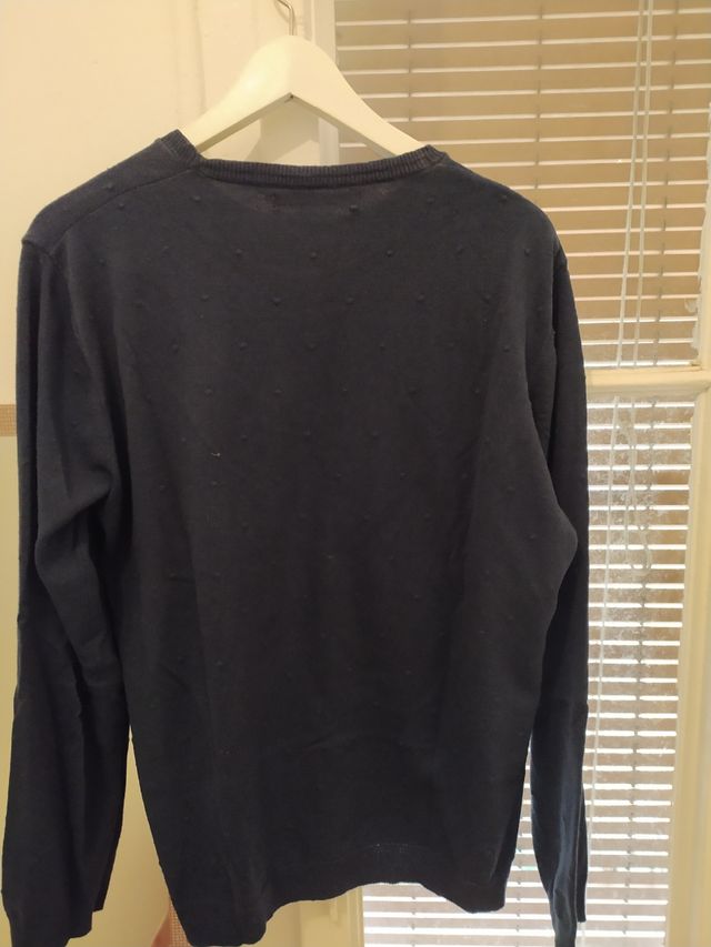 Jersey de algodón, cuello redondo 