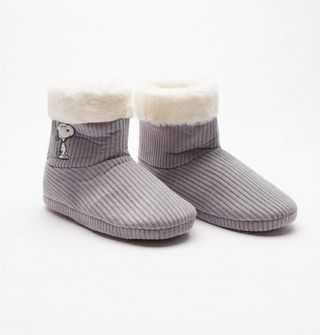 Botas Pana Snoopy Gris Women'secret talla L 40/41