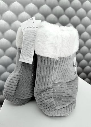 Botas Pana Snoopy Gris Women'secret talla L 40/41