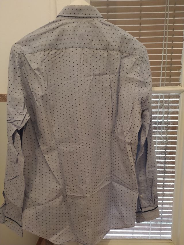 Camisa estampada, de algodón 