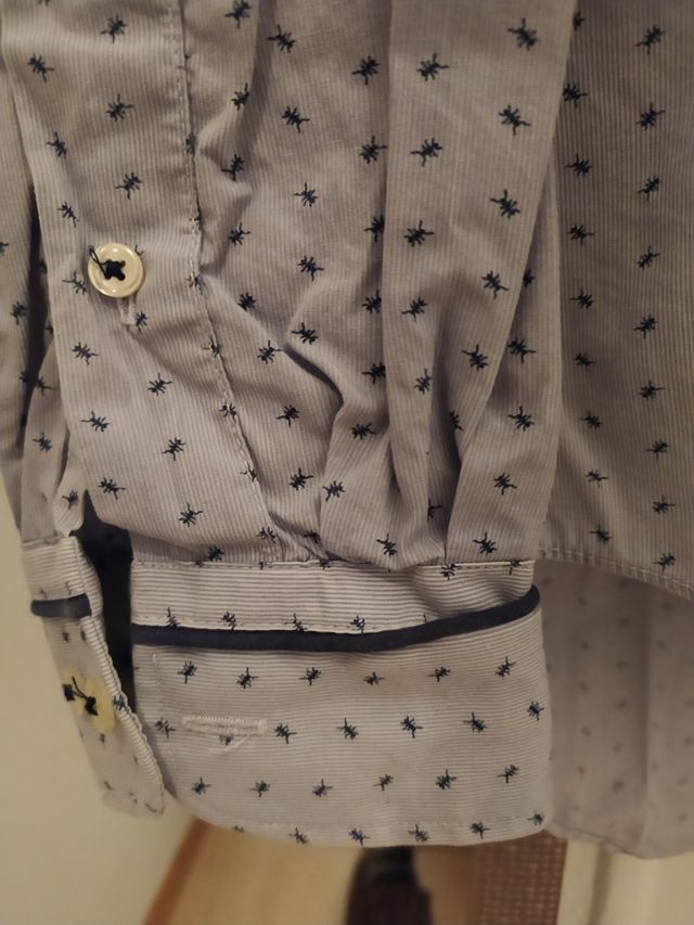 Camisa estampada, de algodón 