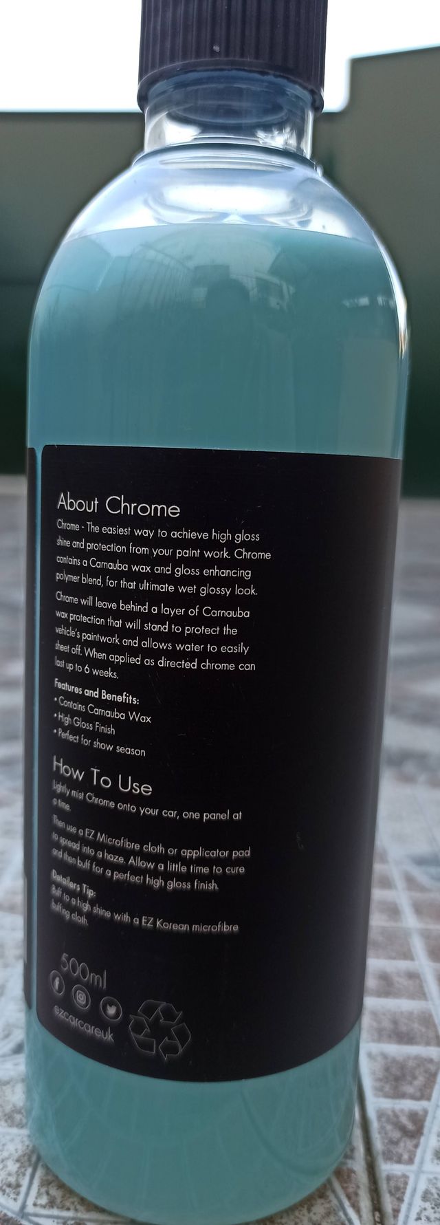 Cera de Alto Brilho em Spray - CHROME - EZ Car Car