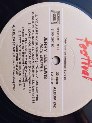 Vinilo Jerry Lee Lewis