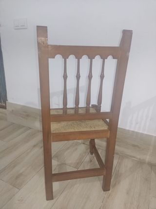 lote sillas de madera de Enea