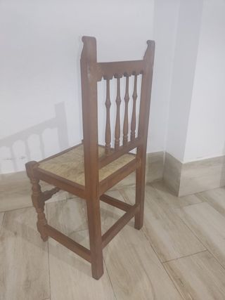 lote sillas de madera de Enea