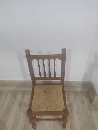 lote sillas de madera de Enea