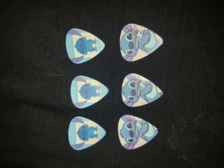 Set 6 Guitar picks stitch