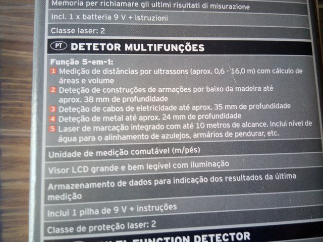 Detector multifunções