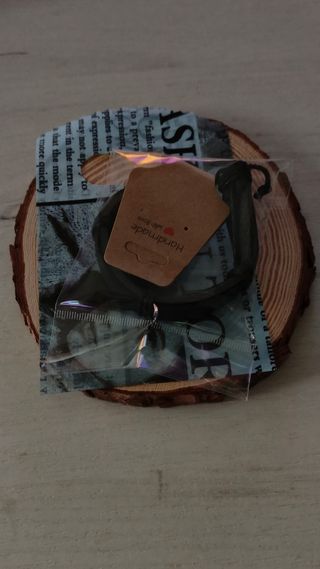 Pulsera hombre cuero negro 4 capas 