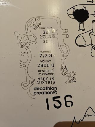 Tabla snowboard Wed'ze sin fijaciones 156cm