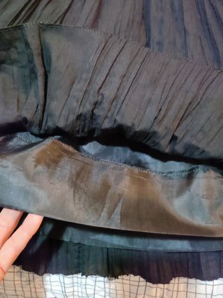 Falda negra ajustable