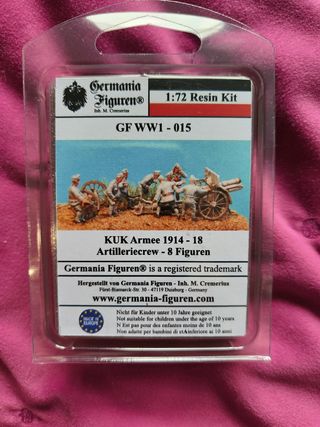 Figuras resina KUK Armee 1914 Artille