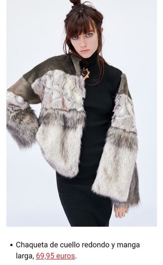 Chaqueta pelos zara