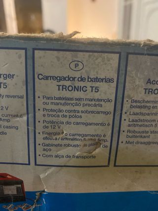 cargador de baterías tronic T5