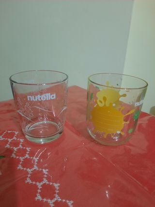 2 bicchieri Nutella natalizi nuovi