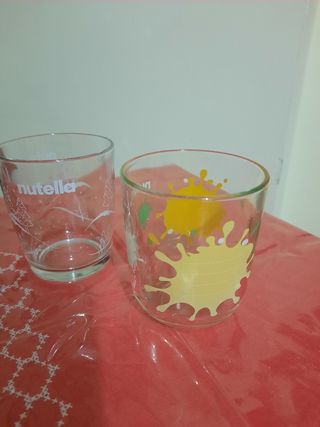 2 bicchieri Nutella natalizi nuovi