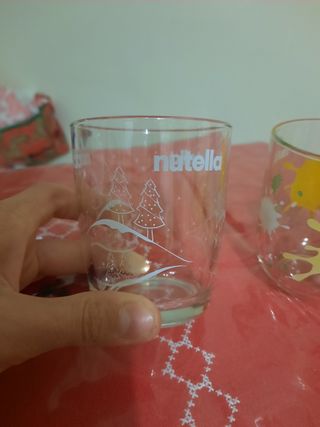 2 bicchieri Nutella natalizi nuovi