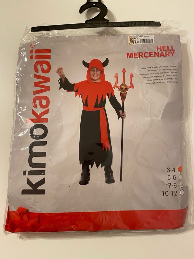 Disfraz demonio talla 3-4