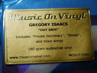 Gregory Isaacs LP HQ 180g Out Deh! Music On Vinyl