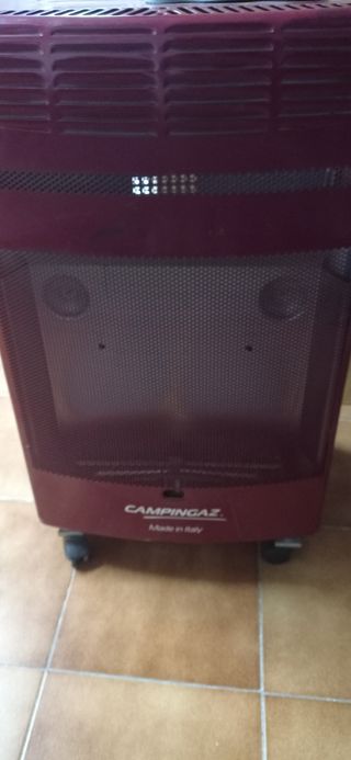 Estufa catalítica,de gas llama azul.