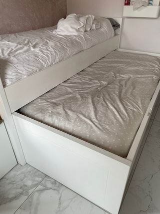 Cama nido madera maziza lacada
