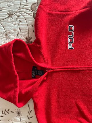 Sudadera polar roja de Ralph Lauren