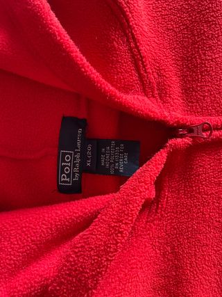 Sudadera polar roja de Ralph Lauren