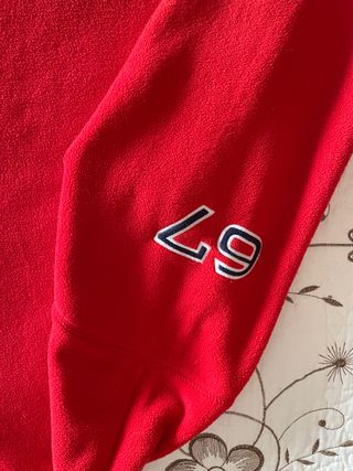 Sudadera polar roja de Ralph Lauren