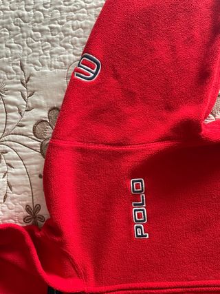 Sudadera polar roja de Ralph Lauren
